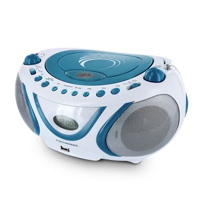 Radio Metronic CD MP3 Wave - Azul y Blanco