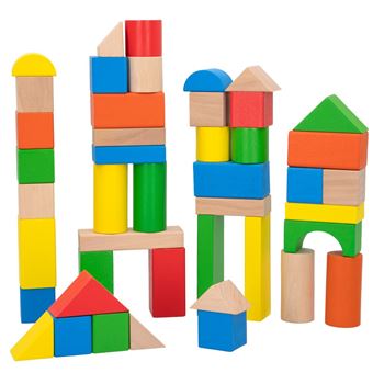 Cubo con 100 bloques madera - WOOMAX