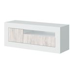 Modulo TV Habitdesign Baltik 3 puertas Blanco Artik-Blanco Velho