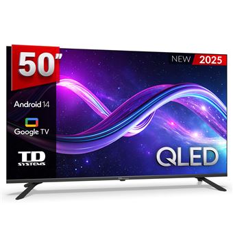 TV LED 50" TD Systems M50K21GLQ Smart TV Qled 4K Hey Google Official Negro G - 1