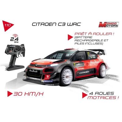 MONDO CITROËN C3 WRC Radio Control Car Escala 1:10 Carreras 2,4GHz Desde 8 años