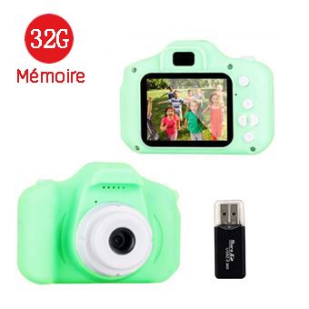 Cámara infantil Elitebody HD 1080p 1300w píxeles portada + verde+32G - 1