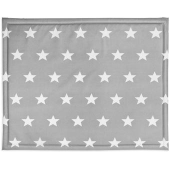 Estera para parque cuna Jollein, 75x95cm Little Star Gris 018-512-65009