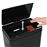 Papelera con sensor automático de acero negro 80 L vidaXL_2