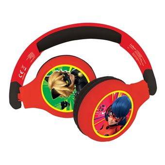 Cascos inalámbricos Bluetooth confort para niños - Ladybug Lexibook -  Auriculares por infrarrojos - Los mejores precios