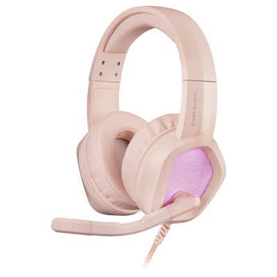 Auriculares Neodimio Mars Gaming Mh320p, Rgb Flow, Micrófono Y Caja De Control, Rosa