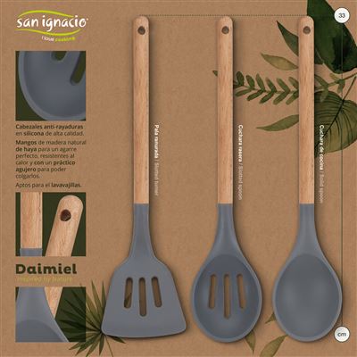 Set de 5 utensilios de cocina anti-rayaduras