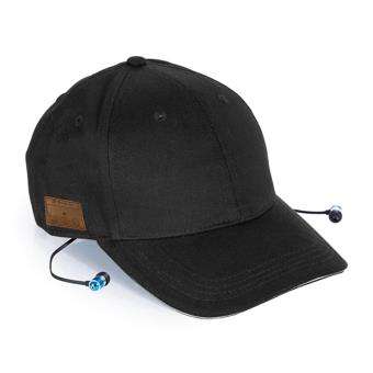 Phoenix Technologies PHCAPBTB - Gorra deportiva con auriculares incorporados (Bluetooth, algodón, transpirable), color negro