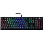 Teclado Mecánico Gaming CoolBox DeepSolid, 14 Modos de Iluminación RGB, Versión Española, Negro