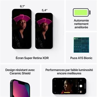 iPhone 13 mini 128GB Negro - Teléfono móvil libre - Los mejores