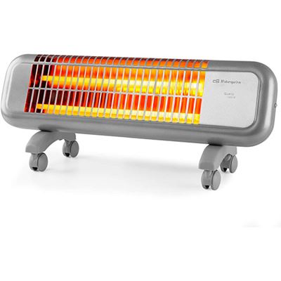 Orbegozo Estufa De Cuarzo Bpm 0105, 2 Niveles De Potencia, 2 Barras De Cuarzo, Reflector Protegido De Alta Brillantez, 1200 W , Leroy Merlin - Imagen 3