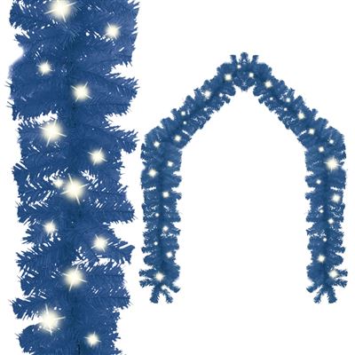 Guirnalda de Navidad con luces LED vidaXL azul 10 m