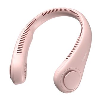 Ventilador portátil JISULIFE 3 velocidades Interfaz tipo C 4000mAh Rosa - 1