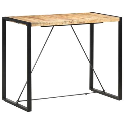 Vidaxl Mesa Alta De Cocina De Madera Maciza De Mango 140X70x110 Cm , Leroy Merlin - Imagen 2