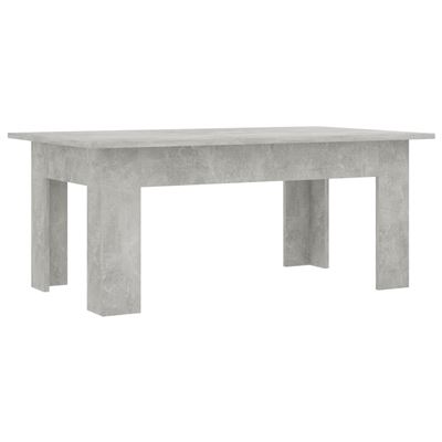 Vidaxl Gris Mesa De Centro Aglomerado 100X60x42 Cm Hormigón