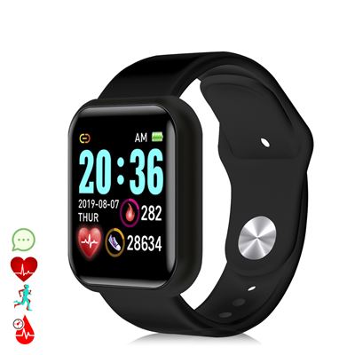 Smartwatch Dam Ak-y68 Monitor Cardiaco Y Presión Sanguínea Negro