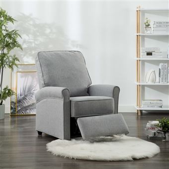 corona dolor radiador Sillón reclinable para TV de tela gris claro, Sillones, Los mejores precios  | Fnac