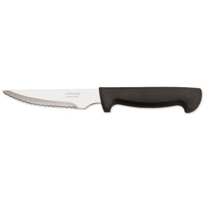 Cuchillo Chuletero Arcos De Mesa 740009 Monoblock De Una Pieza De Acero Inoxidable Y Hoja De 11.5 Cm En Caja