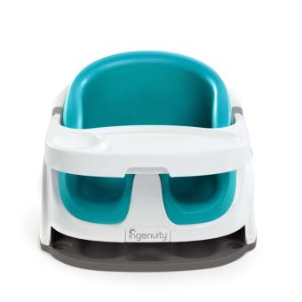 Asiento elevador y base de bebé 2-en-1 Azul pavo real K10865
