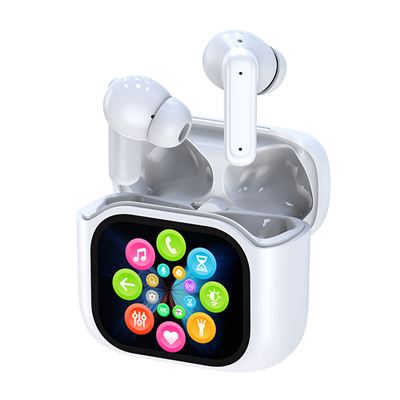 Auriculares Dam By16 Bluetooth 5.3 Pantalla Full Color Digital Sonido Alta Definición Biomembrana.blanco