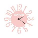 Reloj de pared Homemania Loop colección Pantone 40x0,15x40cm rosa