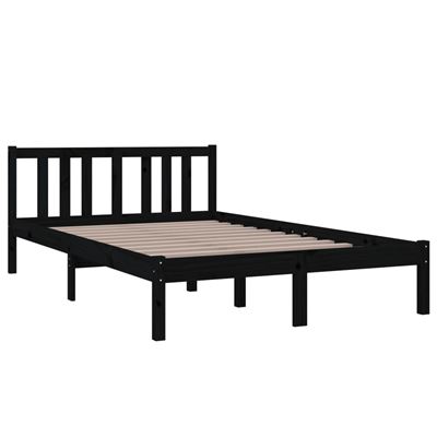 Estructura de cama vidaXL madera maciza negro 120x200cm 17,75Kg, Camas  plegables, Los mejores precios