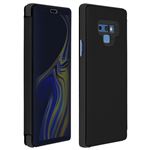 Funda Libro Efecto Espejo Negra Samsung Galaxy Note 9 Tapa translúcida Soporte