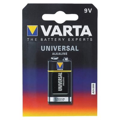 Pila Alcalina Varta 9v 6lr61 longlife blister 1 unid 265x175x485mm extra batería norec paquete para detectores incendios humo 6 61 blx1