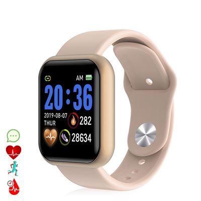 Smartwatch Dam Ak-y68 Monitor Cardiaco Y Presión Sanguínea Rosa