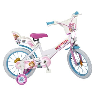 Bicicleta Infantil Toimsa 16"" Paw Patrol Blanca