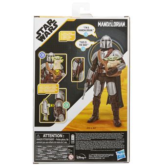 Star Wars Galactic Action – The Mandalorian Y Grogu Figuras Electrónicas De 30 Cm Con Sonidos Y Frases, Juguete Interactivo Para Niños +4 Años