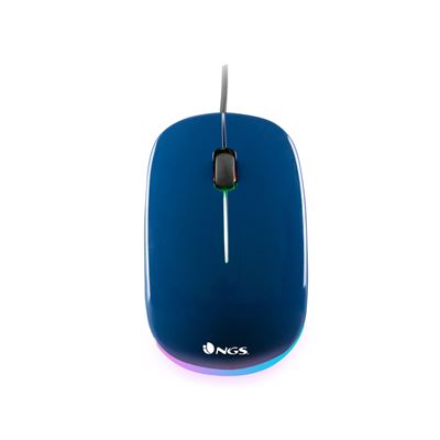 Ratón NGS WIRED MOUSE ADDICT BLUE