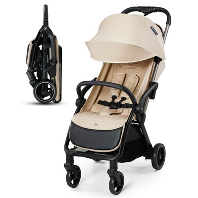 Silla De Paseo Con Plegado Automático Apino Hasta 22Kg De Kinderkraft Dune Beige