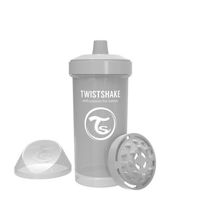 Twistshake Gris Vaso Kid Cup 360 Ml. +12Mss, Modelo Pastel - Imagen 4