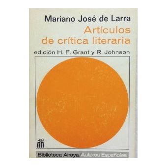 Artículos de crítica literaria - 1