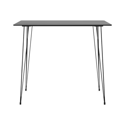 Vidaxl Negro Mesa Alta De Cocina 120X60x105cm 18,05Kg
