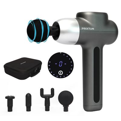 Prixton Pistola De Masaje Titan 4 Cabezales| 5 Velocidades