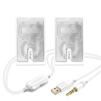 Altavoces USB LinQ color blanco 