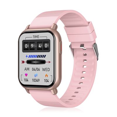 Smartwatch Dam Zw32 Monitor De Tensión Y Oxígeno, Termómetro Rosa