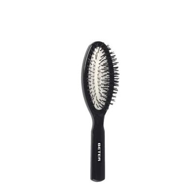 Cepillo Beter Ovalado Neumático, Púas Nylon Negro 17,5 Cm 1 Pz