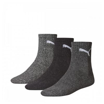 Calcetines Deportivos Puma Short Crew 3 Pares Gris Talla 39-42