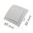 Pulsador empotrable con marco BeMatik 80x80mm serie Lille de color blanco_2