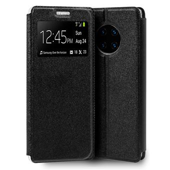 Funda Bolsa Flip Cover Para Huawei Mate 30 Pro Liso Negro - 1