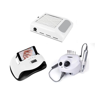 Kit De Manicura Y Pedicura Klack Kanil Pulidora Aspirador Y Secadora