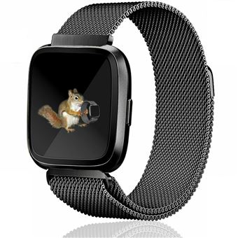 Pulsera Milanese Loop Cierre Magnético Fitbit Versa / Versa Lite / Versa 2  Negro - Accesorios para smartwatch - Los mejores precios | Fnac