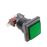 Pulsador arcade BeMatik momentáneo 32x32 mm 1NO 1NC 250V 15A SPDT verde con luz_0