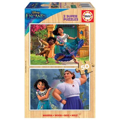 Educa Puzzle Doble Madera Encanto Disney 2X50