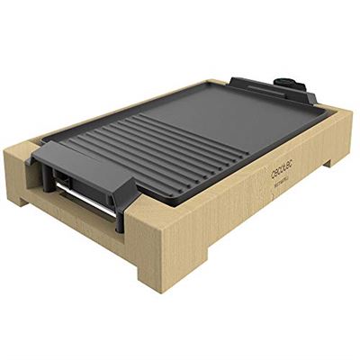 Cecotec Plancha eléctrica Plancha De Cocina Tasty&Grill 2000 Bamboo Black