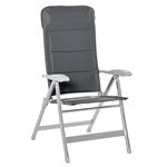 Silla de jardín plegable Outsunny gris 75x61,5x115 cm