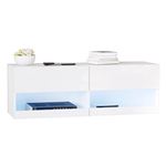 Mueble de tv de pared Homcom blanco 120x35x40,5 cm